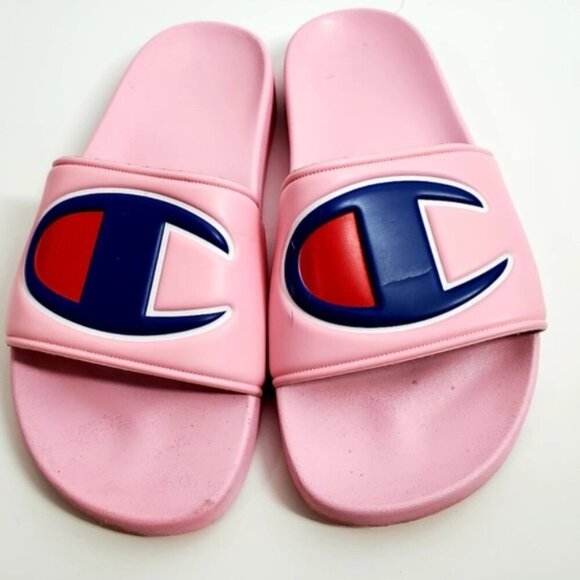 Champion Women 7 Pink Waterproof  Slip-on Flip Flops Sandel - Picture 1 of 10